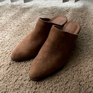 Suede Mules